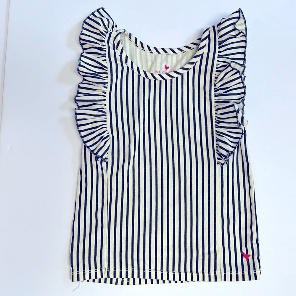 Stripped navy and cream tank